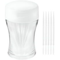 ACDANC 200Pcs Toothpick Double- Toothpicks Sticks Interdental Picks Brush Interdental Floss Hygienicers for Household ( White )