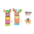 thumbnail image 2 of Cute Animal Baby Socks Toys, Soft Improve Coordination Baby Wrist Rattle Foot Finder Socks Set Stimulate Senses  For Newborn, 2 of 8