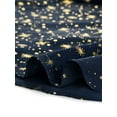thumbnail image 6 of INSPIRE CHIC Women's Stand Collar Long Sleeve Metallic Stars Shirt XL Dark Blue, 6 of 8