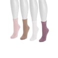 thumbnail image 4 of MUK LUKS Women's Dream Step Quarter Crew Socks, 4 Pair Pack, 4 of 4