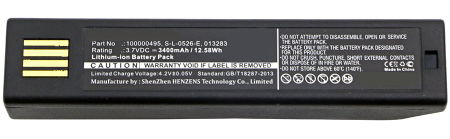 Ultra Hi-Capacity Li-Ion, 7.4V, 2400 mAh Works with Honeywell HON5003-Li Barcode Scanner, Synergy Digital Barcode Scanner Battery Compatible with Honeywell 550030 Battery