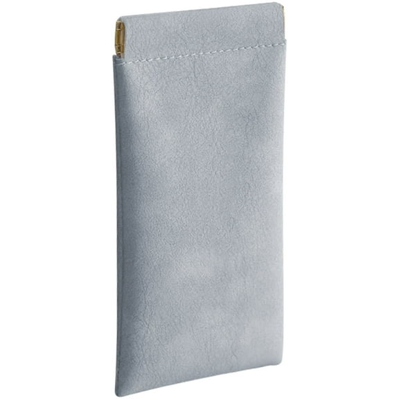 Vaupan Microfiber Glasses Case, Soft Iron Sheet Sealed Mouth Closed, Soft Texture Protective Cover Storage Bag Portable Multifunction, Unisex Scratch-Resistant Suitable for Storing Sunglasses (Blue)