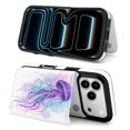 thumbnail image 4 of Watercolor Jellyfish Leather Wallet Case for iPhone 14 Wallet Case Card Holder Flip, 4 of 8