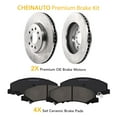 thumbnail image 5 of Homhougo—Front Brake Pads and Rotors Kit, Automotive Replacement Brake Kits for 2003-2017 ACCORD,2013-2018 CIVIC,2002-2004 CR-V,2016 CR-Z,2003-2011 ELEMENT,2014-2015 ILX, 5 of 6