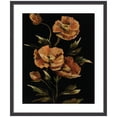 thumbnail image 4 of Kate and Laurel Framed Wall Art Print 'Moody Floral 6' by Annie Quigley, 21 x 25, Stylish Black Narrow Frame, Modern Contemporary, Flowers, Nature Art for Wall Decor, 4 of 7