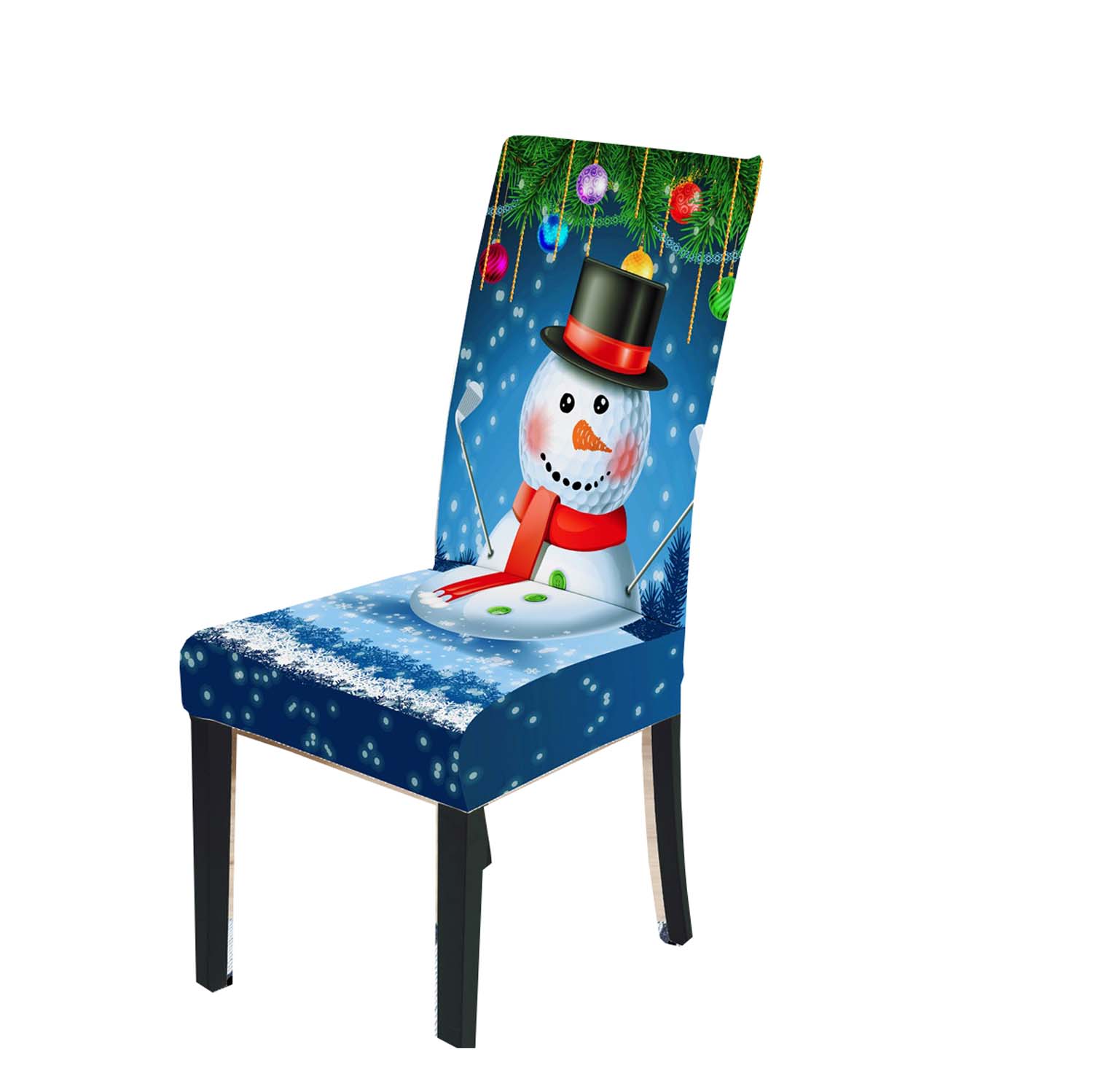 GIRLSIGHT 2 Pack Christmas Chair Covers,Chair Covers for Dining Room