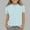 Light Blue, variant on Shirts for Girls 14-16 Round Neck Tops Short Sleeve Shirts for Girls 12-14 Solid Color T Shirts Top for Girls 12-14 items ordered by me