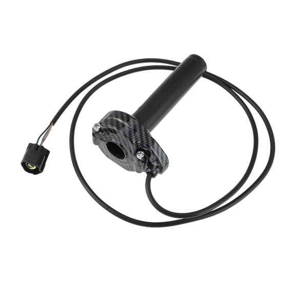Unique Bargains 7/8" 22mm Electric Throttle Grip CNC Aluminum Quick Twist with Throttle Cable kit for Sur-Ron Light Bee X for Segway X160 X260 Dirt Bike for E-Ride Pro S Black Carbon Fiber