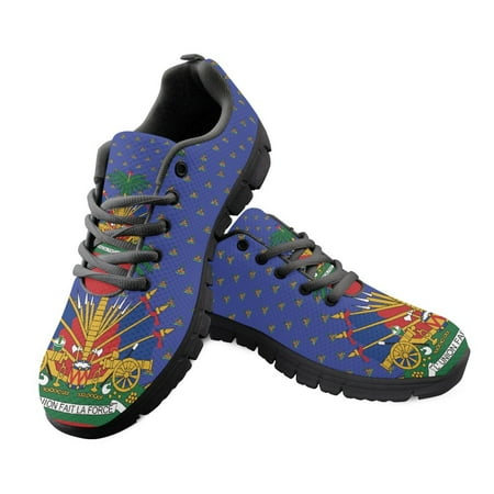 

Sports Running Jogging Casual Shoes for Women Haiti Print Outdoor Designer Large Size Walk Workout Flats Mesh Ladies Sneakers