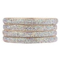 thumbnail image 6 of Efulgenz Indian White Bangles Wedding Party Bracelet Bangle Set Rhinestone Crystal Bridal Bracelet Bollywood Fashion Jewelry for Women Girls (4 Pcs) Size 2.4, 6 of 7