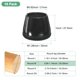 thumbnail image 3 of Uxcell 16-Pack Protectores de Piso para Patas de Silla, Copas de Silicona de 0.94-1.14 Pulgadas, Almohadillas de Fieltro para Muebles, Fundas para Patas de Silla [Negro], 3 of 7