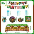 thumbnail image 4 of Pixel Game Birthday Party Decoration Tableware Set, 114 Pcs Minecraft Party Supplies Tableware - Minecraft Tablecloth Banner Plates Napkins Cups, Suitable for Minecraft Birthday Party Decorations, 4 of 7