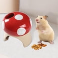 thumbnail image 3 of Cartoon Ceramic Hamster Cage Hideout Cave Pet Corrosion Red, 3 of 8