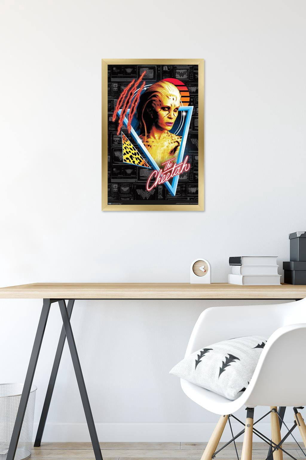 DC Comics Movie - Wonder Woman 1984 - The Cheetah Wall Poster, 14.725" x 22.375", Framed