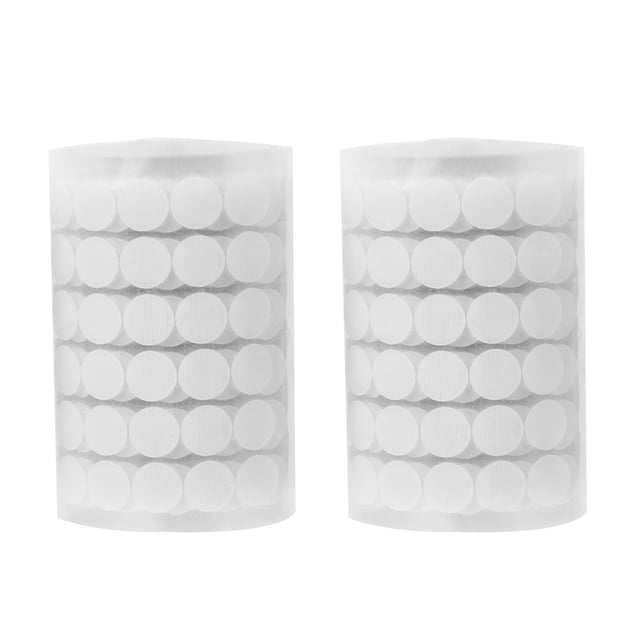 1000 pares Puntos autoadhesivos pegajosos Monedas de nylon Hook and Loop Dots