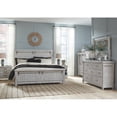 thumbnail image 3 of Signature Design by Ashley Brashland Farmhouse 7 Drawer Dresser with Dovetail Construction, Textured White, 3 of 10