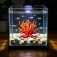 thumbnail image 5 of Aquarium Coral Decoration Fish Tank Ornament, Realistic Reef Cave Hideout for Freshwater Saltwater Aquascape, Hollow Shelter Decor for Fish Shrimp Turtle Breeding Habitat and Underwater Scenery, 5 of 6