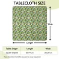 thumbnail image 2 of Green Bigfoot and Tree Pattern Square Fitted Tablecloth with Elastic Edge,Square Table Cover,Washable Elastic Table Cover for Home Kitchen Party Decor 36"x36", 2 of 6