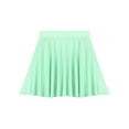 thumbnail image 3 of Runhomal Flared Mini Skirt for Women Casual Elastic Waistband Pleated Tennis Ruffle Skirts Sportwear Light Green One Size, 3 of 6