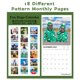 thumbnail image 2 of Calendario de pared Chambom 2025 con forma de perro divertido, 18 meses, con días festivos, 2 of 3