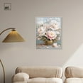 thumbnail image 3 of Tender Pink Swirl Canvas Elegant Florals by Art Remedy, White Frame, 24" x 30", 3 of 7