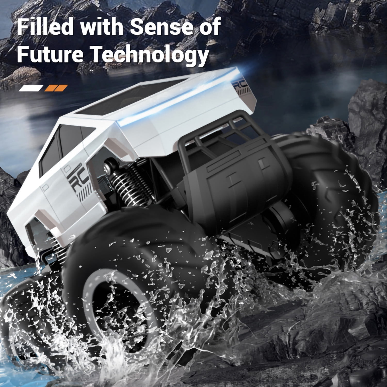 Remote Control Cars for Kids,2 in 1 Land Water RC Cars Toy,1:16 Waterproof 4WD off Road Monster Truck for All Terrain,Gifts for Boys Girls