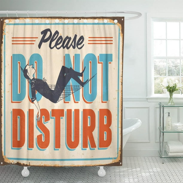 PKNMT Vintage Metal Sign Please Do Not Disturb Effects Can Shower