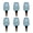 blue rose percolator, variant on 6Pcs Plant Watering Globes Set Water Globes Plant Watering Bulb for Indoor Flowers Garden Irrigation