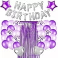 thumbnail image 1 of Cumpleaños Fiesta Púrpura Globos/cortinas Kit Decoración, 1 of 6