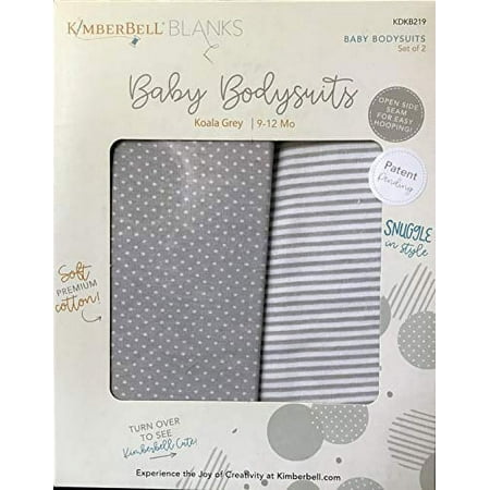 UPC: 0818514021790 | Kimberbell Embroidery Project Blanks: Baby Bodysuits Koala Grey 9-12 Mo Size (KDKB219)