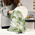 thumbnail image 6 of Dreamtimes Soft Absorbent Reusable Kitchen Towels, Set of 1|28x18 in, Lily Flowers Dining Kitchen Living Room Tea Towels Dish Towels Decorative Towels, 6 of 7