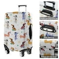 thumbnail image 5 of Dachshund Sport Luggage Cover Fashion Suitcase Cover Baggage Covers Fit 25-28 Inch Luggage (Go Travel), 5 of 5