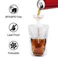 thumbnail image 4 of 10 Pcs Liquid Pouch Food Grade Leak Proof With Screw Cap Spout Concealable Fluid Bags With Funnel For Outdoors Free, 4 of 5