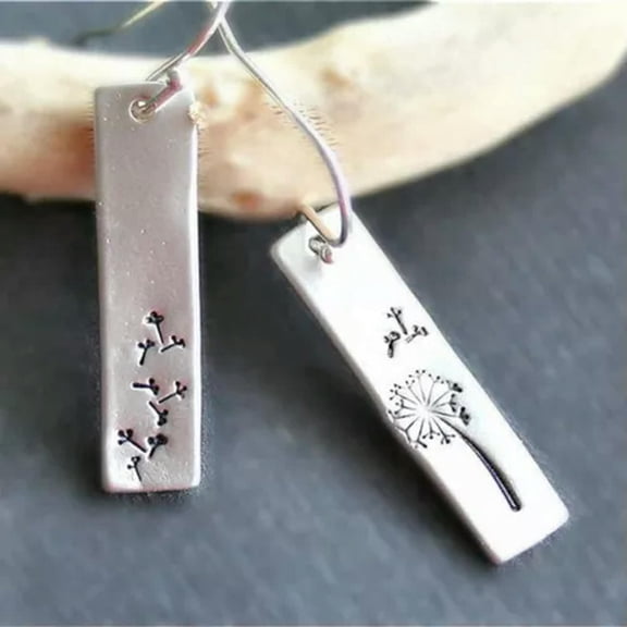 QQTDFG Handmade Women Dandelion Drop Hook Earrings 925 Silver Wedding Jewelry Gifts-1