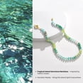 thumbnail image 4 of Beaded Gemstone Necklace for Women, Colorful Boho Bead Choker Natural Stone Surfer Beach Necklaces Gold Plated Summer Handmade Jewelry, 4 of 6