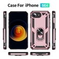 thumbnail image 6 of Decase Compatible with iPhone 16E 2025 Case+1-Pack Tempered Screen Protector, Military Grade Drop Protection Cover with 360° Rotating Kickstand, Heavy Duty Shockproof Rugged Phone Case,Rosegold, 6 of 7