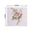 thumbnail image 4 of BalsaCircle 20 Ivory 13x13 in Cocktail Paper Napkins Pink Rose Design Party Events Decorations Supplies, 4 of 8