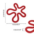 thumbnail image 2 of Unique Bargains Geometric Irregular Silicone Coaster for Drinks and Kitchen Red, 2 of 5