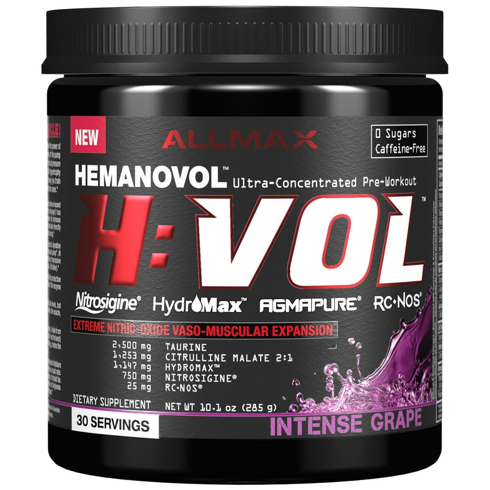 ALLMAX Nutrition H VOL Nitric Oxide PreWorkout Vascular