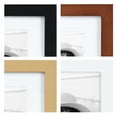 thumbnail image 3 of Kate and Laurel Gallery Mid-Century Wood Wall Frame Set, Set Of 10, Walnut Brown, Gold, Black, and White, 3 of 7