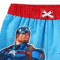 thumbnail image 4 of Marvel Captain America UPF 50+ Swim Trunks Shorts Bathing Suit (Boys), Sizes 3T-10, 4 of 5