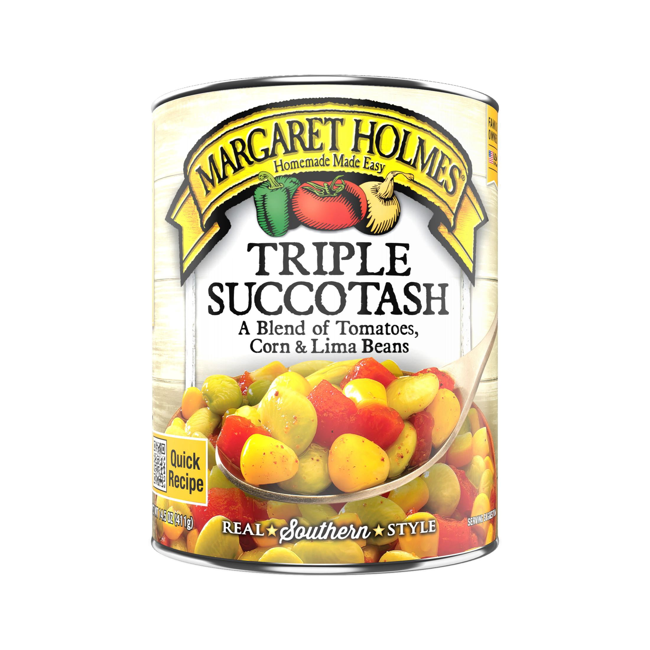 (7 pack) Margaret Holmes Triple Succotash, 14.5 oz., Can