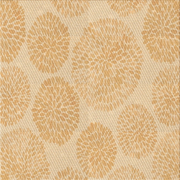 Ahgly Company Indoor Square Patterned Carrot Orange Area Rugs, 6' Square