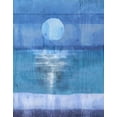thumbnail image 2 of Wiley, Marta 26x32 Gold Ornate Wood Framed with Double Matting Museum Art Print Titled - Blue Abstract XXVIII, 2 of 4