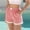 Red, variant on SCSAlgin Gingham Shorts for Women Boxer Lace Trim Sleep Pajama Lounge Shorts Summer Casual Home Wear Bottoms