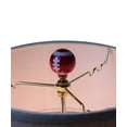 thumbnail image 5 of HomeConcept Football Lamp Finial, Brown with White Laces 2.25"h, 5 of 6