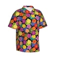 thumbnail image 3 of Xecao Hawaiian Style print Hawaiian shirt - a stylish short-sleeve button-down for men, perfect for casual beach and tropical outings., 3 of 9