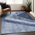 thumbnail image 6 of Addison Rugs Mayfield Washable Transitional Geometric Blue Rectangle Rug, 10' x 14', 6 of 6
