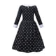 thumbnail image 4 of Disfraz de Halloween para niños y niñas, disfraz elegante de Merlina Adams, vestido tutú de capas góticas con cinturón, Cosplay de fiesta de cumpleaños elegante, 4 of 5