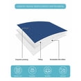 thumbnail image 5 of Quilts Twin Size Bedding Set, Blue Striped Lightweight Quilted Comforter, Farmhouse Blue White Stripes Soft Reversible Bedspread Coverlet with Pillow Covers for All Season, 68" x 86", 5 of 7